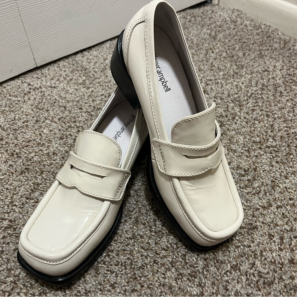 Jeffrey Campbell Cream Loafers